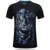 T-shirts Sommar 3D Tiger Skriv ut Kortärmad Män T-tröja 2021 Personlighet Round Neck Plus Size Simple S-6XL feta toppar