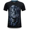 Herr t-shirts sommar 3d tiger tryck kortärmad män t-shirt 2021 personlighet rund hals plus storlek enkel s-6xl fett tops280e