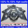 Matte Black Motorcycle Carrosserie voor Suzuki GSXR 1000CC 1000 cc 2000 2001 2002 Body 24NO.81 GSXR-1000 GSX-R1000 00-02 GSXR1000 K2 00 01 02 OEM Injectie Mold Fairing