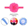 Abbigliamento per neonati Bambini in chiffon Bambini Elastico Accessori per capelli Bambini Headwear Headwear Headwear Pigetto Infant Toddler Hairbands Handmade Lily Flower KHA352