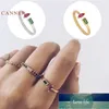 CANNER Anello con diamanti colorati irregolari Anelli in argento sterling 100% 925 Anelli in oro per le donne Anelli nuziali di alta gioielleria di lusso Prezzo di fabbrica design esperto Qualità