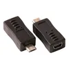 Schwarzer Micro-USB-Stecker auf Mini-5-Pin-Buchse, Adapter, Konverter, Adapter für Mobiltelefone, MP3