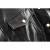 Autumn black Faux Leather Jackets women PU biker jacket zipper Streetwear Punk Motorcycle Coat ladies fur outwear 210521