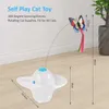 Cat Toys Funny Exercise Electric Flutter Rotating Kitten Toys Cat Chasing Teaser Interactive Flutter Bug Cat Butterfly Toy 210929