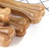 Spazzolino da denti resistente al morso resistente al morso per cani in vera pelle di vacchetta durevole