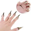 Nail Art Kitleri 5 adet Retro Punk Talon Yüzükler Dekor Keskin Alaşım Parmak Pençe Knuckle Yüzük Vintage Stil Set