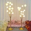 Bröllopsdekoration Centerpieces Lysande Happy Apple Tree Stage Aisle Road Lead Guide Iron Plating STAND FÖR BAKGRAKSLAYS