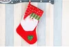 Julförsörjning Presentpåse dekorationer Hängsmycke ger säck strumpor ornament randig stor röd och grön snögubbe snöflinga zzd9394