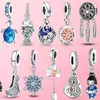 925 Sterling Silver Moon Star Charms Hamsa Hand Reizen Vliegtuig Charm Shiny Bead Fit Pandora Armband Sieraden Gift