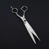 Univinlions 7.5 "Shears Tijeras Perro Professional Pet Grooming Scissors Hår Trimming Tools Rak sax för hund Hem Grommer Pet Grooming Tillbehör