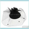 Aessories Tools Hair Productsacessórios Fascinators Hats Pillbox Hat Cocktail Party Headwear Para Meninas E Mulheres