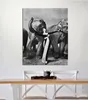 Richard Avedon Dovima With Elephants Evening Dress Photography Painting Poster Print Home Decor Framed Or Unframed Photopaper Material