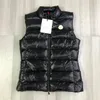 Womens donsvest jassen Franse designer merk mouwloze dame vest luxe borduurwerk badge Bovenkleding Jassen maat S/M/L/XL