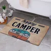 Carpets Happy Camping Door Mat Entrance Floor Rug Bathroom Pad Non Slip Carpet Home Decor DSS899