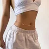 Boho ronde pailletten handgemaakte riem taille ketting eenvoudige punk sexy bikini buik dunne link voor vrouwen zomer strand accessoires sieraden