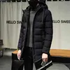 暖かい冬のメンズジャケットコートフード付き厚手の綿のパーカーコート男性ファッション服カジュアルジッパー服211214