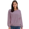 Casual Dense Cotton Women Sweatshirt O-Neck Solid Pullover Wearable Plus Size Various Colors M30106 210526