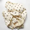 2 Layers Baby Blankets born Tassel Cotton Muslin Swaddle Wrap Print Gauze Infant Bedding Quilt Diaper 211105