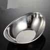 Creative stainless steel 304 Korean salad bowls golden ingot snack dessert dried fruit bowl barbecue tableware