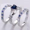 Anelli a grappolo 2022 Ring di fidanzamento Set Anillos Mujer Mothers Day Gift Stone Luxury Women Promise Gioielli di moda EDWI22 di alta qualità
