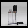 Packing Office School Business Industrial Drop Lieferung 2021 8ml leere Glanzrohre Beh￤lter Clear Mini Nachf￼llbare Balsamflaschen mit LIPBR