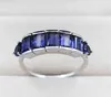 Iolite naturelle 6x4 MM forme octogonale pierre précieuse 925 Sterling Sier bague faite à la main pour les femmes bijoux de fiançailles par le fabricant