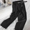 Nomikuma koreanska stil kostym byxor kvinnor mode solid färg rakt lösa byxor kontor damer casual all-match pantalones 210514