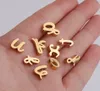 Wholesale-Factory Wholesale charm A-Z Rose Gold Alphabet Letters Charms ,Ampersand Heart Initial for necklace,DIY Necklace / Bracelet