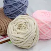 1pc 100g / boll mjuk mjölk Bomull Blandningar Polyester Blended Chenille Ullgarn Chunky för hand Stickning DIY Crochet Hat Scarf Thread Fur Y211129