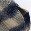 Vintage Vrouw Oversized Plaid Patchwork Lange Wollen Jassen Herfst Winter Mode Dames Zachte Bovenkleding Vrouwelijke Casual Jassen 210515