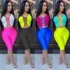 Sexy 2 Piece Sets Womens Outfits Summer Shorts For Women Birthday Club Lace Up Co Ord Biker Two Matching Women's Tracksuits