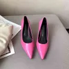 Pointed Toe Women Pumps Thin High Heels Shallow Slip On Mules Shoes Office Work Spring/Autumn Sexy Nightclub Pumps Size 35-39 210513