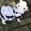 ドレスロリータメイド夏の猫ドレススカートペット子犬の服ヨークシャーポメラニアンプードルコルギビチン犬服2021
