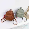 Backpack style Mini Black Women Stone Leather s For Girls Small Ladies Casual Daypack With Hairball Sac A Dos Rucksack