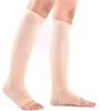 Chaussettes de sport hommes femmes Compression Toeless genou haut soutien bas bout ouvert XXL 2 pièces réduire la Fatigue pour les coureurs enceintes 5700725