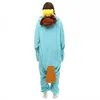 Unisex Perry Platypus Kostümleri Onesies Canavar Cosplay Pijama Yetişkin Pijama Hayvan Pijama Tulum Y0913
