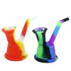 silicone hand pipe oil spoon pipes smoking accesories use for cigarette with glass bowl