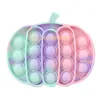 Forma di zucca di Halloween Push Fidget Toys Bambini Kawaii Kids Antistress Bubble Desktop Decompression Educational Gift