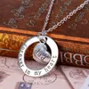 Kimter moeder dochter kettingen voor altijd in mijn hart cirkel ronde hanger ketting creatieve sieraden moederdag cadeau Gratis DHL D889S F