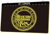 LD6526 Great Seal of the State Smoke No Victim Crime Fire It up Kansas 3D-Lichtschild mit Gravur, LED-Großhandel und Einzelhandel