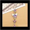 & Bell Button Rings Jewelry Drop Delivery 2021 D0004 ( 1 ) Purple Color Nice Bowknot Style With Piercing Jewlery Navel Belly Ring Body W0Dre