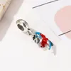 Fits Pandora Bracelets 20pcs Summer Cartoon Creative Shark Enamel Pendant Charms Beads Silver Charms Bead For Women Diy European Necklace Jewelry