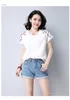 Summer Women Blouse Shirt Fashion Casual O-neck Female Ladies' Tops Floral Embroidery Solid Women's Clothing Blusas 0284 210528