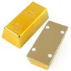 Gold Bar Plastic Golden Home Decor Form