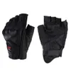 Motorcykelhandskar läder sommar andningsbar halvfinger unisex fingerless handske för moto elektrisk scooter cykel racing cykling h1022