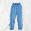 Mooirue Summer Autumn Women Harem Pants Cotton Purple Gray Kahkai Blue Sweat Pants Bottom 210706