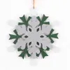 NEWChristmas Ornament Felt Snowflake Pendant DIY Decoration Xmas Tree Hanging Pendants Crafts LLE10752