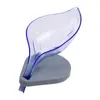 Plástico removível Creative Clear folha em forma de auto drenante caixa de sabão de prato para banheiro