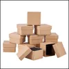 Other Jewelry Tools & Equipment Pandahall Cardboard Set Box For Ring Necklace Rec Tan 8X5X3Cm Black 9X7Xm 12Pcs /24Pcs Drop Delivery 2021 Oy