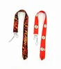 Nyckelring 10st anime tecknad nackband nyckel Lanyard Card Gym telefon med USB ID Holder DIY Sling lasso Small Wholesale